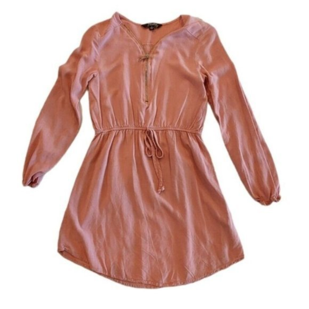 J for Justify Summer 3/4 zip with Channel Waist Mini‎ dress, Size Small